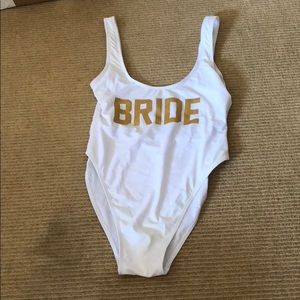 Bride bathing suit